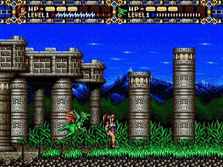 Alisia Dragoon gameplay screenshot on Genesis
