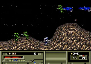 Assault Suit Leynos gameplay screenshot on Genesis