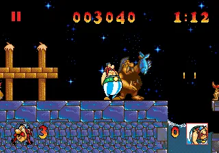 Asterix and the Great Rescue gameplay screenshot on Genesis