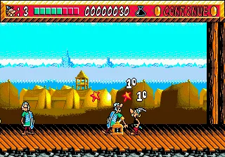 Asterix and the Power of the Gods gameplay screenshot on Genesis