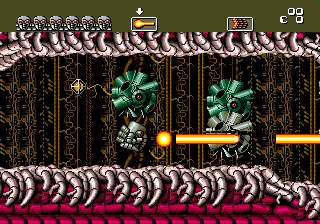 Atomic Robo-Kid gameplay screenshot on Genesis