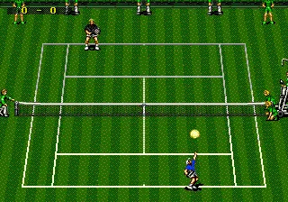 ATP Tour Championship Tennis gameplay screenshot on Genesis