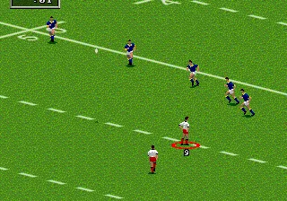 Australian Rugby League gameplay screenshot on Genesis