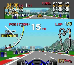Ayrton Senna's Super Monaco GP II gameplay screenshot on Genesis