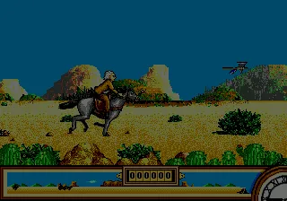 Back to the Future Part III gameplay screenshot on Genesis