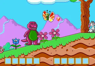 Barney's Hide & Seek Game gameplay screenshot on Genesis