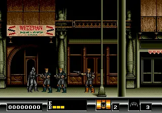 Batman gameplay screenshot on Genesis