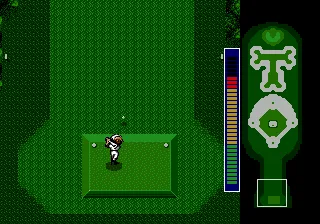 Battle Golfer Yui gameplay screenshot on Genesis