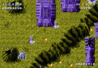 Battle Squadron gameplay screenshot on Genesis