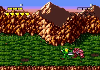 Battletoads gameplay screenshot on Genesis