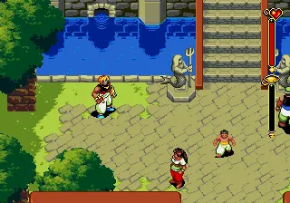 Beyond Oasis gameplay screenshot on Genesis