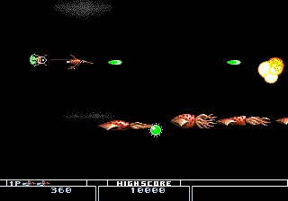 Bio-Hazard Battle gameplay screenshot on Genesis