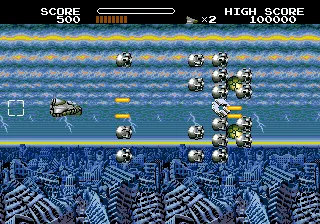 Bio-ship Paladin gameplay screenshot on Genesis
