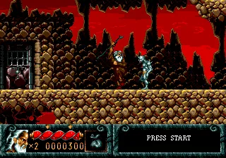 Blades of Vengeance gameplay screenshot on Genesis