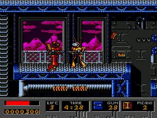 B.O.B. gameplay screenshot on Genesis