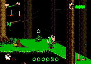Boogerman: A Pick and Flick Adventure gameplay screenshot on Genesis