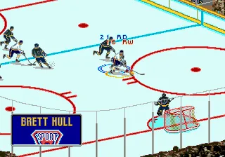 Brett Hull Hockey '95 gameplay screenshot on Genesis