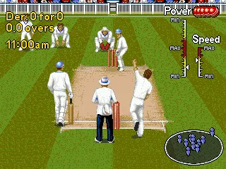Brian Lara Cricket '96 gameplay screenshot on Genesis