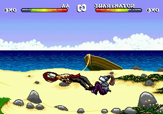 Brutal: Paws of Fury gameplay screenshot on Genesis