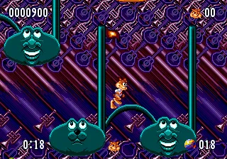 Bubsy 2 gameplay screenshot on Genesis