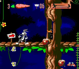 Bugs Bunny in Double Trouble gameplay screenshot on Genesis