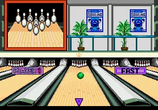 Championship Bowling gameplay screenshot on Genesis