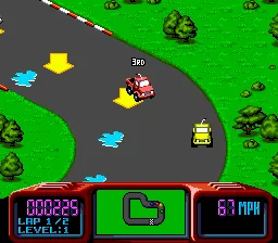 Championship Pro-Am gameplay screenshot on Genesis