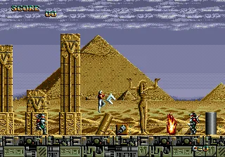 Chelnov gameplay screenshot on Genesis