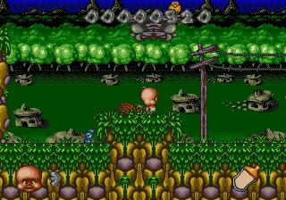 Chuck Rock II: Son of Chuck gameplay screenshot on Genesis
