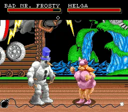 ClayFighter gameplay screenshot on Genesis