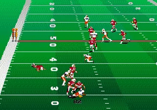 College Football USA 96 gameplay screenshot on Genesis
