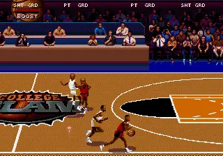 College Slam gameplay screenshot on Genesis