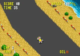 Combat Cars gameplay screenshot on Genesis