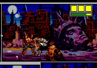 Comix Zone gameplay screenshot on Genesis