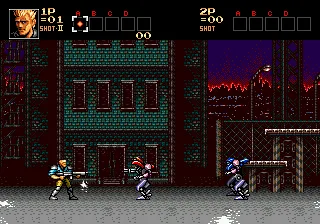 Contra: Hard Corps gameplay screenshot on Genesis