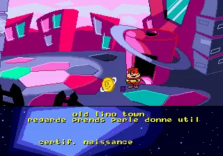 Cosmic Spacehead gameplay screenshot on Genesis