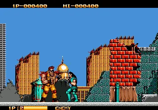 Crude Buster gameplay screenshot on Genesis