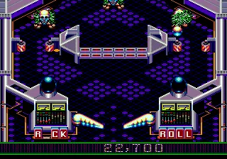 Crue Ball: Heavy Metal Pinball gameplay screenshot on Genesis