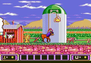 Crystal's Pony Tale gameplay screenshot on Genesis