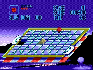 Cue Brick gameplay screenshot on Genesis