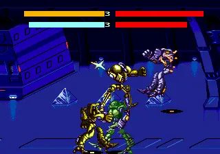 Cyborg Justice gameplay screenshot on Genesis