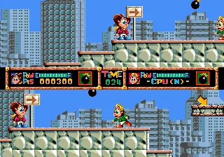 Dashin' Desperadoes gameplay screenshot on Genesis