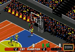 David Robinson's Supreme Court gameplay screenshot on Genesis