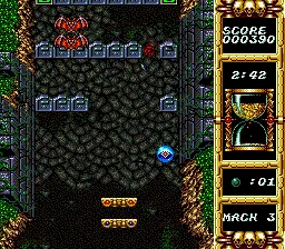 Devilish gameplay screenshot on Genesis