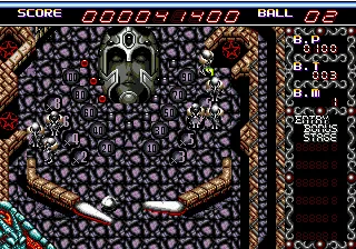 Devil's Crush gameplay screenshot on Genesis