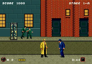 Dick Tracy gameplay screenshot on Genesis