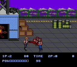 Double Dragon II: The Revenge gameplay screenshot on Genesis