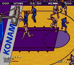 Double Dribble: The Playoff Edition gameplay screenshot on Genesis