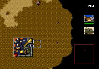 Dune II: The Battle for Arrakis gameplay screenshot on Genesis