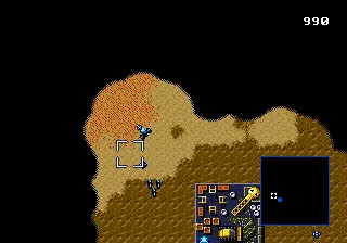 Dune II gameplay screenshot on Genesis